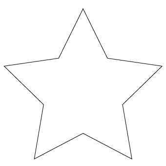 反転された星の図