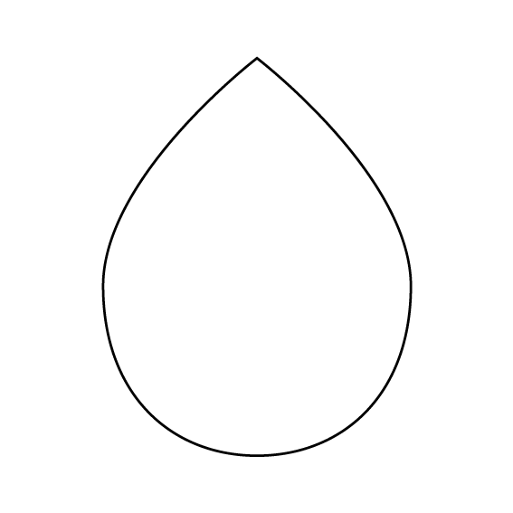 水滴の形（完成図）